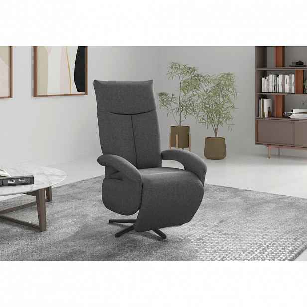 Sit & More RELAXAČNÍ KŘESLO, textil, tmavě šedá