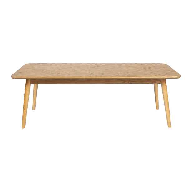 Konferenční stolek s deskou v dubovém dekoru v přírodní barvě 60x120 cm Fabio – White Label