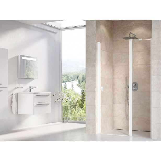 Ravak Chrome - Sprchové dveře CSD2-100, 100x195 cm, matná bílá/čiré sklo 0QVACE00Z1