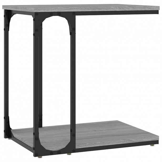 vidaXL Odkládací stolek šedý sonoma 50 x 35 x 52 cm kompozitní dřevo