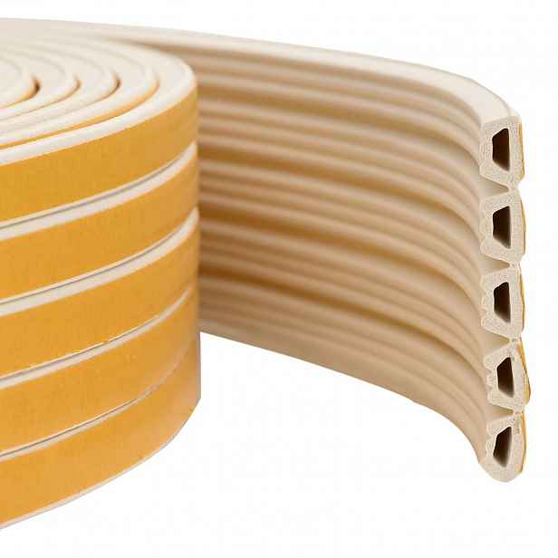 vidaXL Samolepicí okenní těsnění Bílá 10 x 6 mm 25 m EPDM pěna