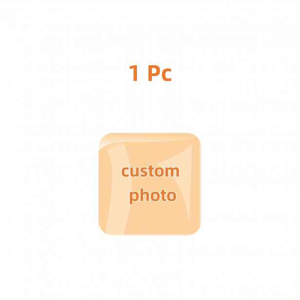 TEMU 2/1 ks Personalizované skleněné magnety – Nahrjte si fotografii, získejte unikátní čtvercový magnet, ručně vyráběný čtvercový skleněný magnet na