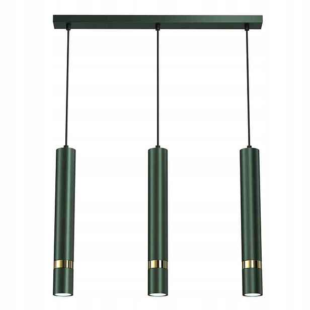 Závěsná lampa Lustr Milagro Joker MLP7721 3-bod Zeleno-zlatá GU10