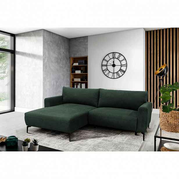 MID.YOU ROHOVÁ SEDAČKA, textil, tmavě zelená