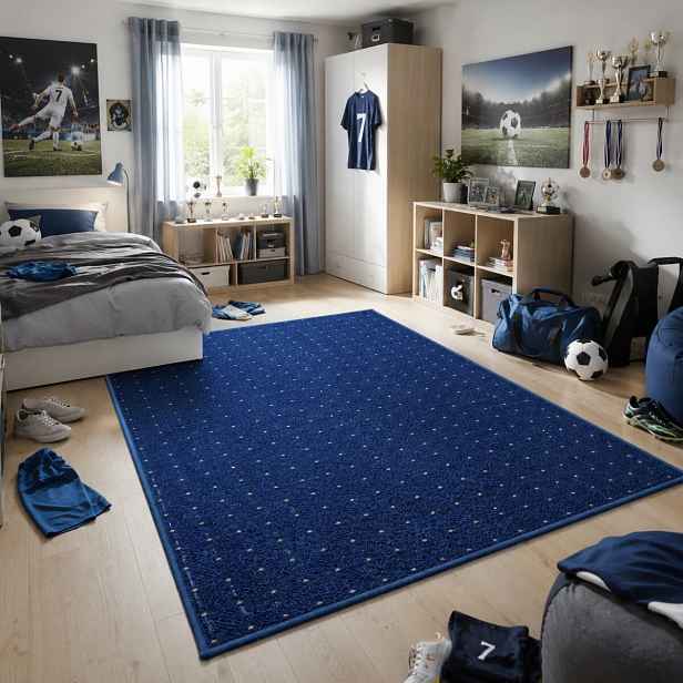 Kusový koberec Udinese modrý, 50x80, modrá, chodba / předsíň, Condor Carpets
