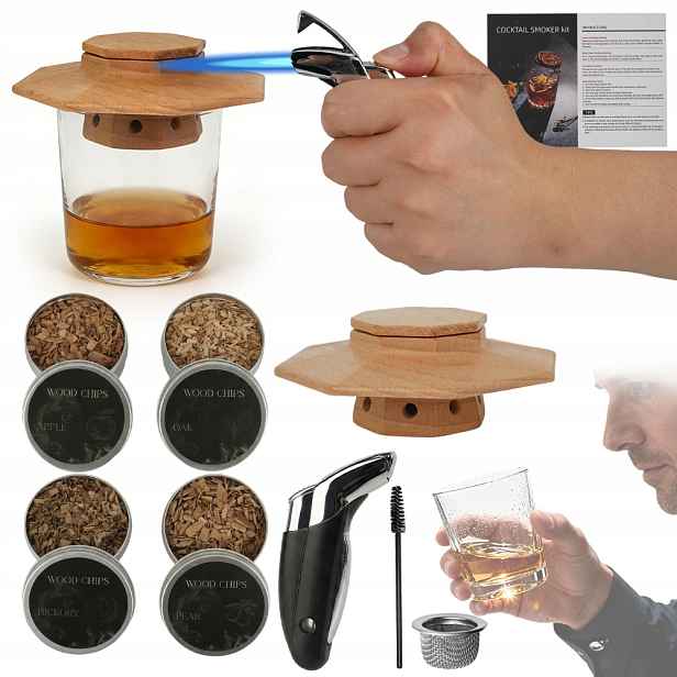 Sada Na Uzení Whisky Smoker Dárek Pro Dárek Muže