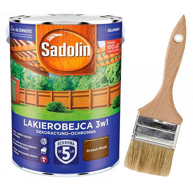 Sadolin Lakovna na dřevo 3v1 5L Ořech