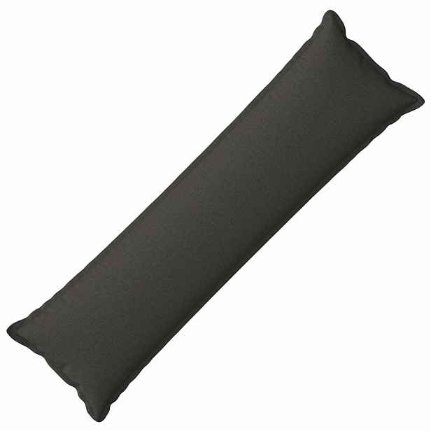 vidaXL Polštář s polštářem HOUTEN Tmavě šedá 40 x 145 cm Falešný len