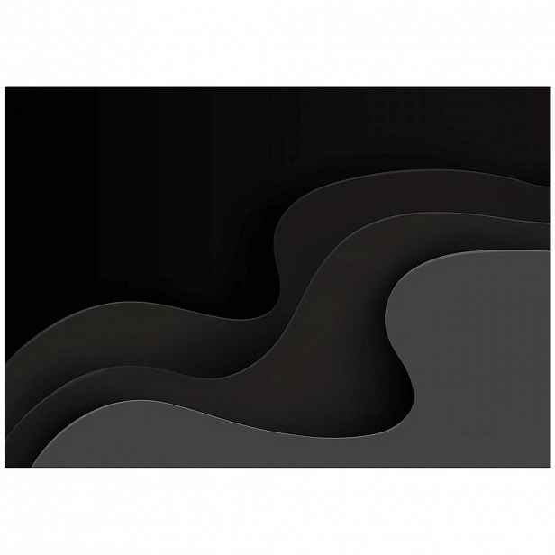 Wallarena FOTOTAPETA s abstraktními vlnami černá 150x105 cm