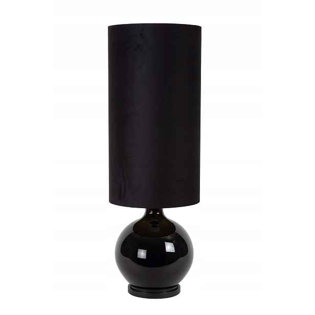 Skleněná stolní lampa černá s stínítkem 100 cm E27 Esterad Lucide