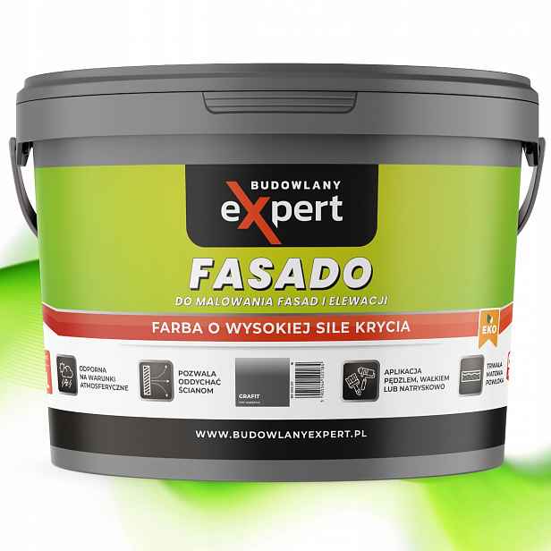 Barva Budowlany Expert Grafit matná 9 l
