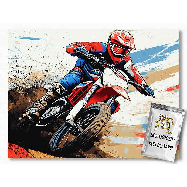 Fototapeta Flizelina Motor Cross Motocykl Urban Street Art 368x254 130g