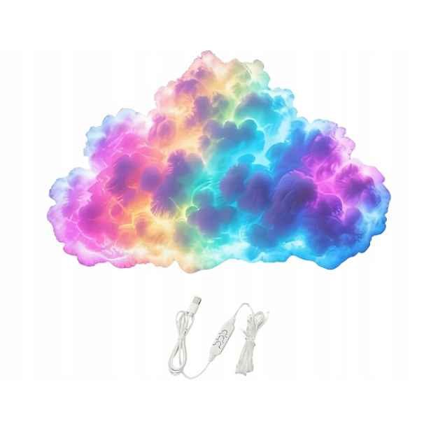 Moderní Lampa Thundercloud Led Rgb Girlanda Na Zeď Usb 400 Led 4 M