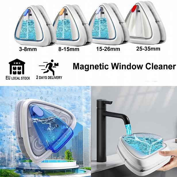 Oboustranný Magnetický Myč Na Okna Pro Skla 8-15 MM