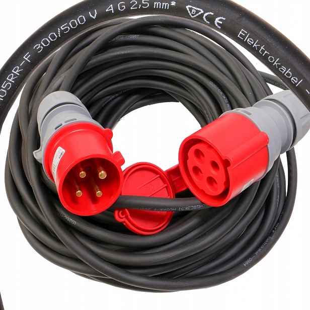 prodlužovací kabel stavební 32A 4p gumový Ow 4x2,5 43 m