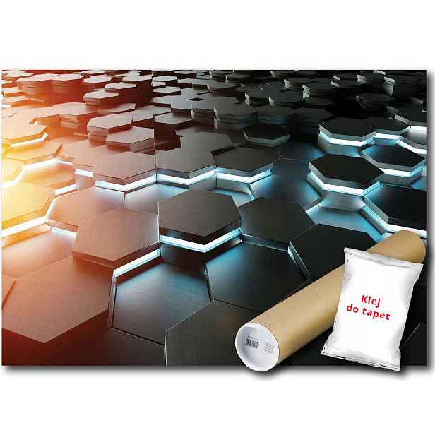 Vinylová fototapeta Hexagon 3D panely 152x104