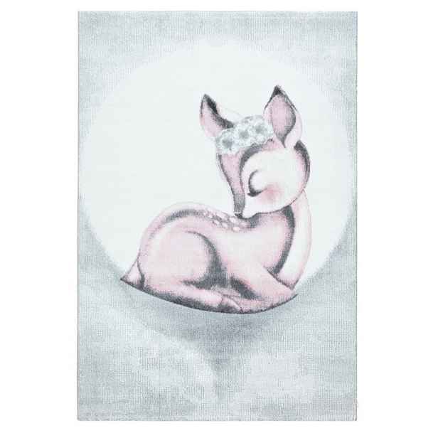 Dětský kusový koberec Bambi 850 pink, 120x170, růžová, dětský pokoj, Ayyildiz