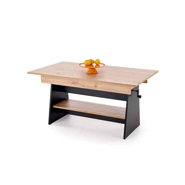 HALMAR Rozkládací konferenční stolek Erika dub artisan/černý