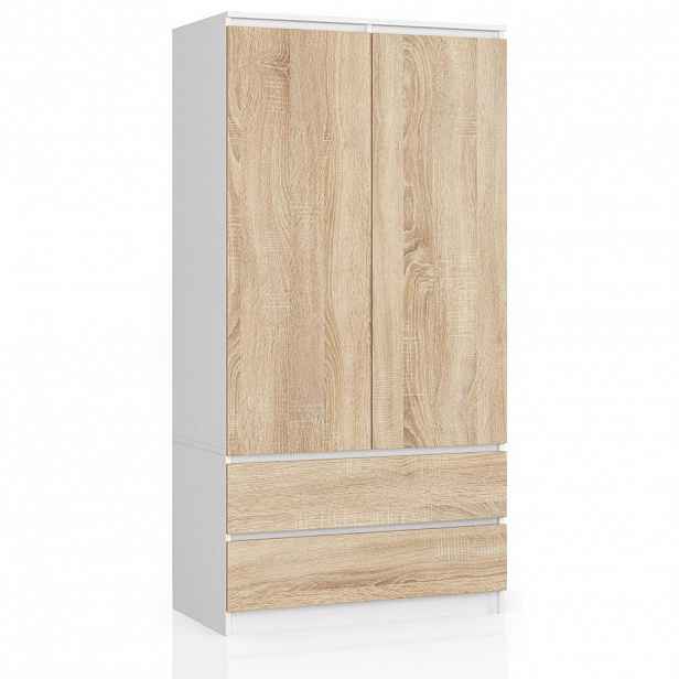RAUMHIRSCH FURNITURE ŠATNÍK Bílý, dub Sonoma 180/90/51