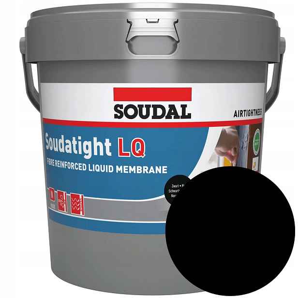 Soudal Soudatight Lq 4,5KG membrána parotěsná pro okna a štěrbiny Černá
