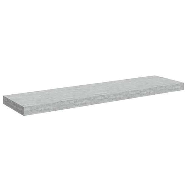 vidaXL Plovoucí nástěnná police betonově šedá 90 x 23,5 x 3,8 cm MDF