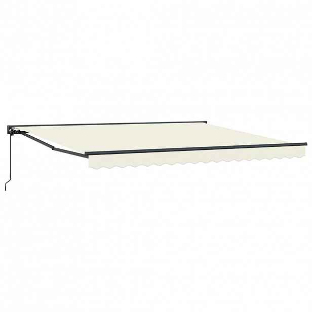 vidaXL Rám markýzy Krémová 400 × 300 cm