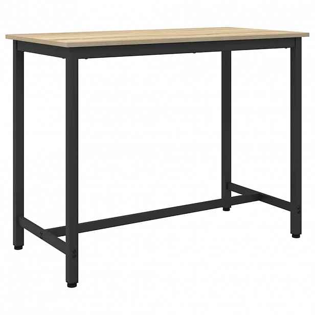 vidaXL stůl Sonoma dub 100 x 50 x 76,5 cm Inženýrské dřevo a ocel