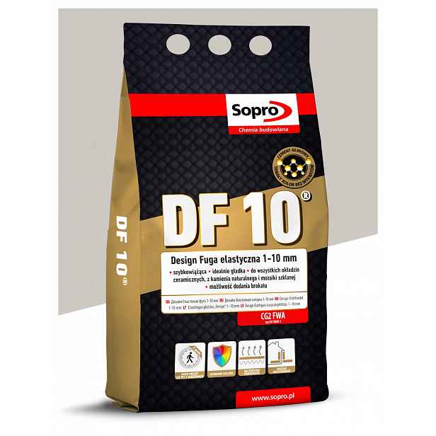 Elastická spárovací hmota 1-10 mm – Sopro Df 10 – 4 kg – Jasmín 28 – cementová malta