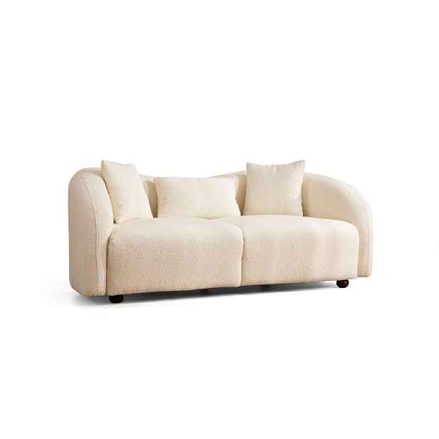 Hanah Home Dvoumístná pohovka Venedik 190 cm boucle krémová