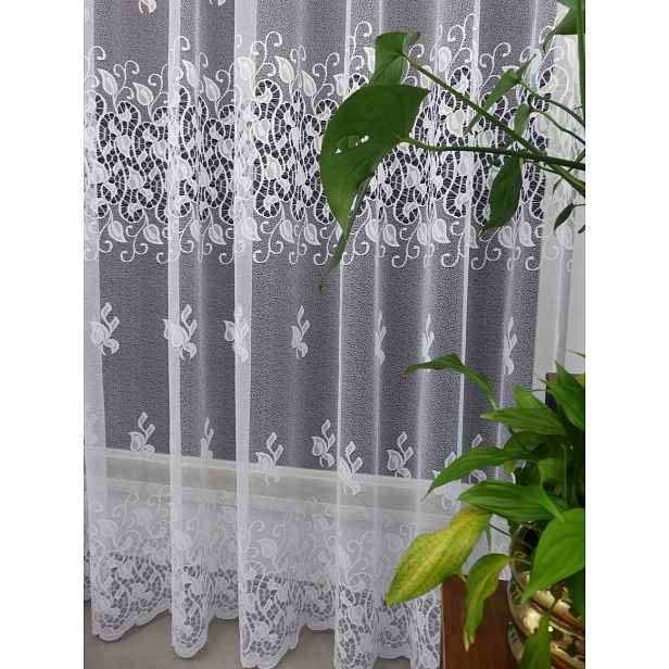 Mg Záclona 30404 Bílá 250x250 cm hotová obšitá Bt M
