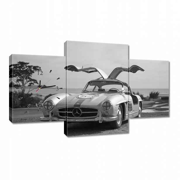 Nástěnné hodiny Mercedes Gullwing 100x60