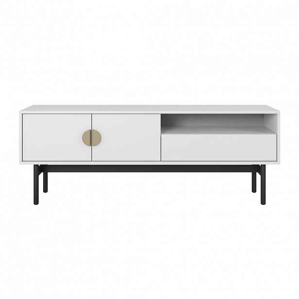 Selsey TV-STOLEK Stoon II Bílá 154 cm