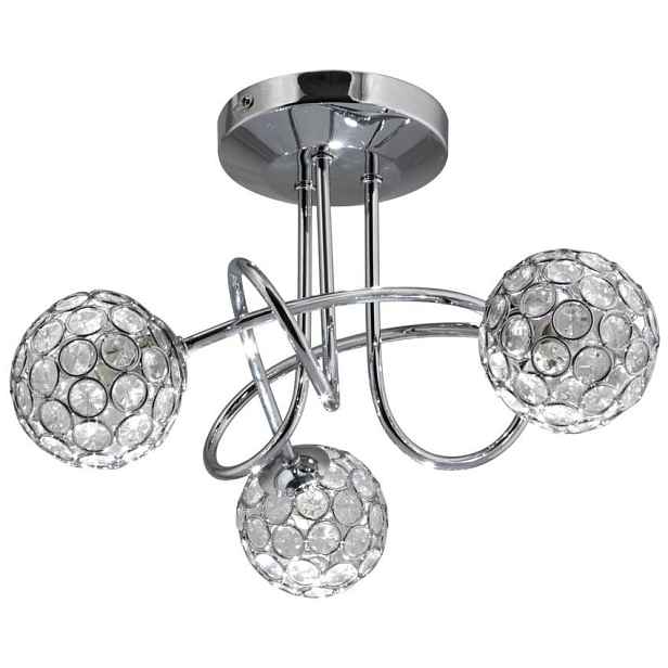 stropní lampa výprodej stropní lampa starlet 3x40w g9 chrom/průhledná