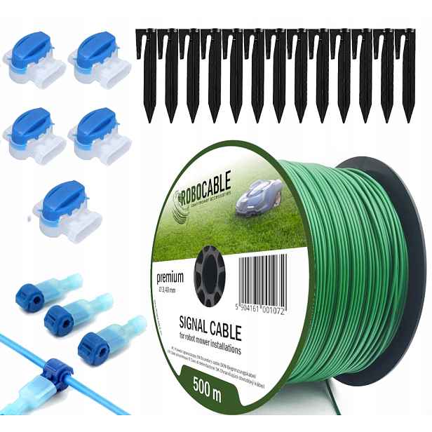 Kabel pro omezení sekačky Sada 500 m Robocable kolíky 3,4 mm