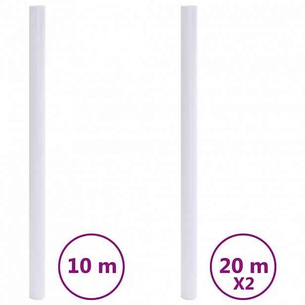 vidaXL Okenní fólie matné bílé PVC