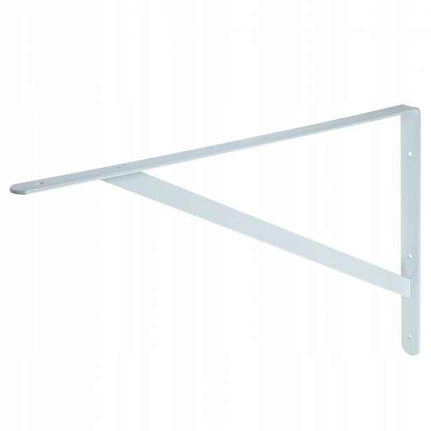 Bílý držák 40 cm, nástěnná konzola, zesílený držák pro police, podpěra
