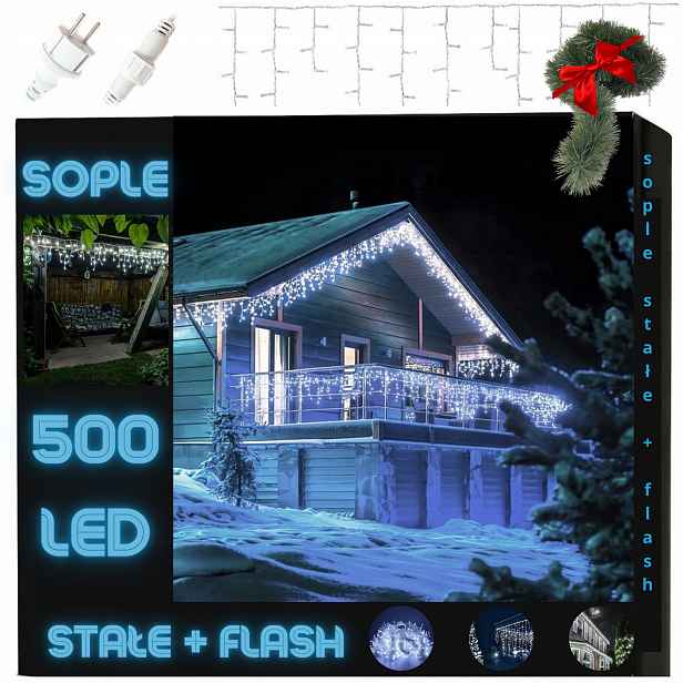 Rampouchy 500 Led Venkovní Osvětlení IP44 Svícení Flash