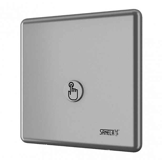 Sanela - Automatický splachovač WC s piezo tlačítkem, síťové napájení SLW 01P