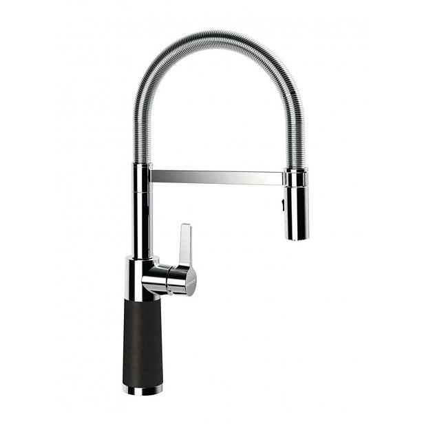 SCHOCK SC-550 - Dřezová baterie s flexibilním ramenem a sprškou, Onyx/chrom 558000GON