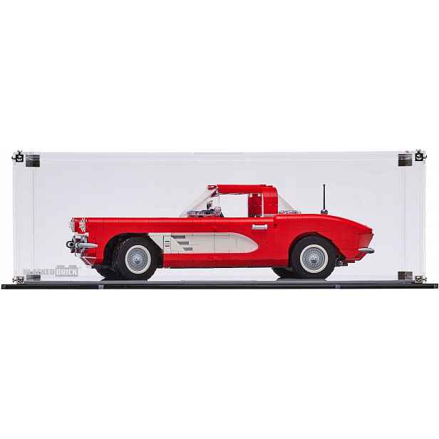 Vitrína Blacked Brick pro Lego 10321 Icons Corvette