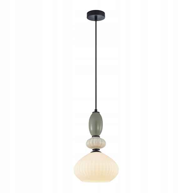 Závěsná lampa Italux Domali černá multicolor 1xE27 40W IP20