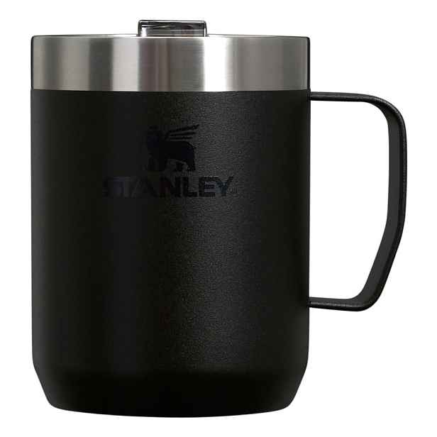 Černý termo hrnek z nerezové oceli 230 ml Stay-Hot Camp Mug Black – Stanley