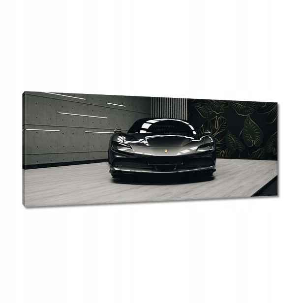 Obrazy 100x40 Černé Ferrari Auto
