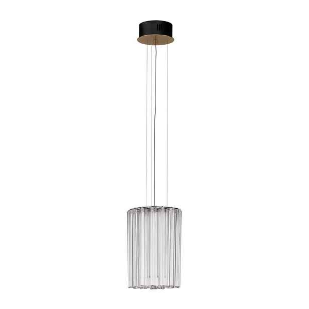 Ocelové LED stmívatelné závěsné svítidlo v mosazné barvě ø 22 cm Nol – Nova Luce