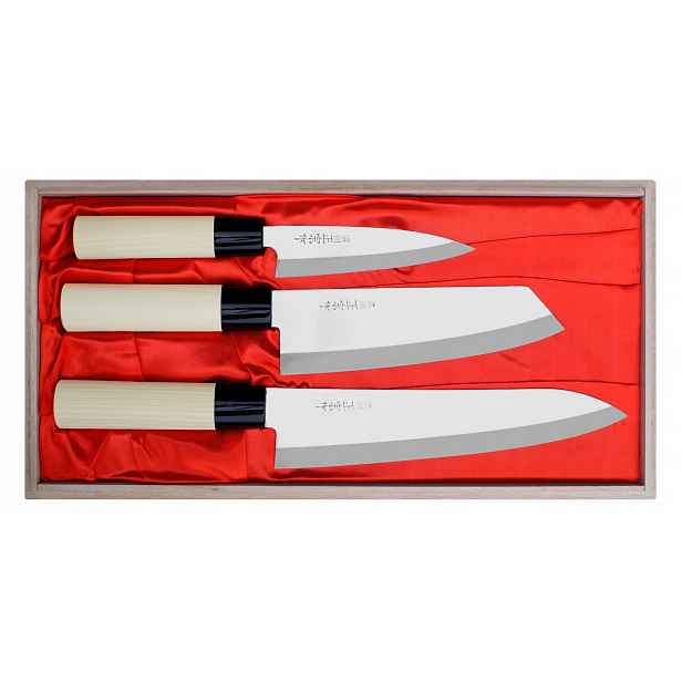 Sada nožů Satake – Gyuto, Bunka, Petty knife