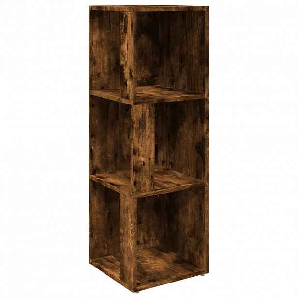 vidaXL Rohové police 33 x 33 x 100 cm Engineered wood Kouřový dub