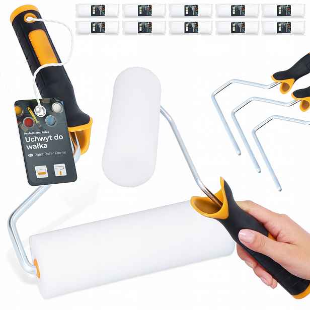 10x Pěnový Malířský váleček 15 cm Malování stěn stropů 3x Uch H0