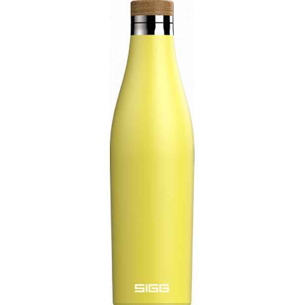 SIGG dvoustěnná nerezová láhev na vodu Meridian, žlutá, 0,5 l