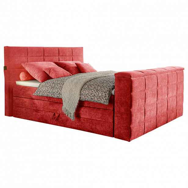 Carryhome POSTEL BOXSPRING, 180/200 cm, červená