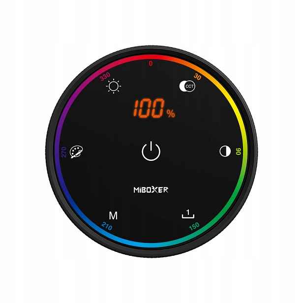 Dálkový Ovladač MiBoxer K6 Rgb+cct s knoflíkem 2.4 GHz, černé